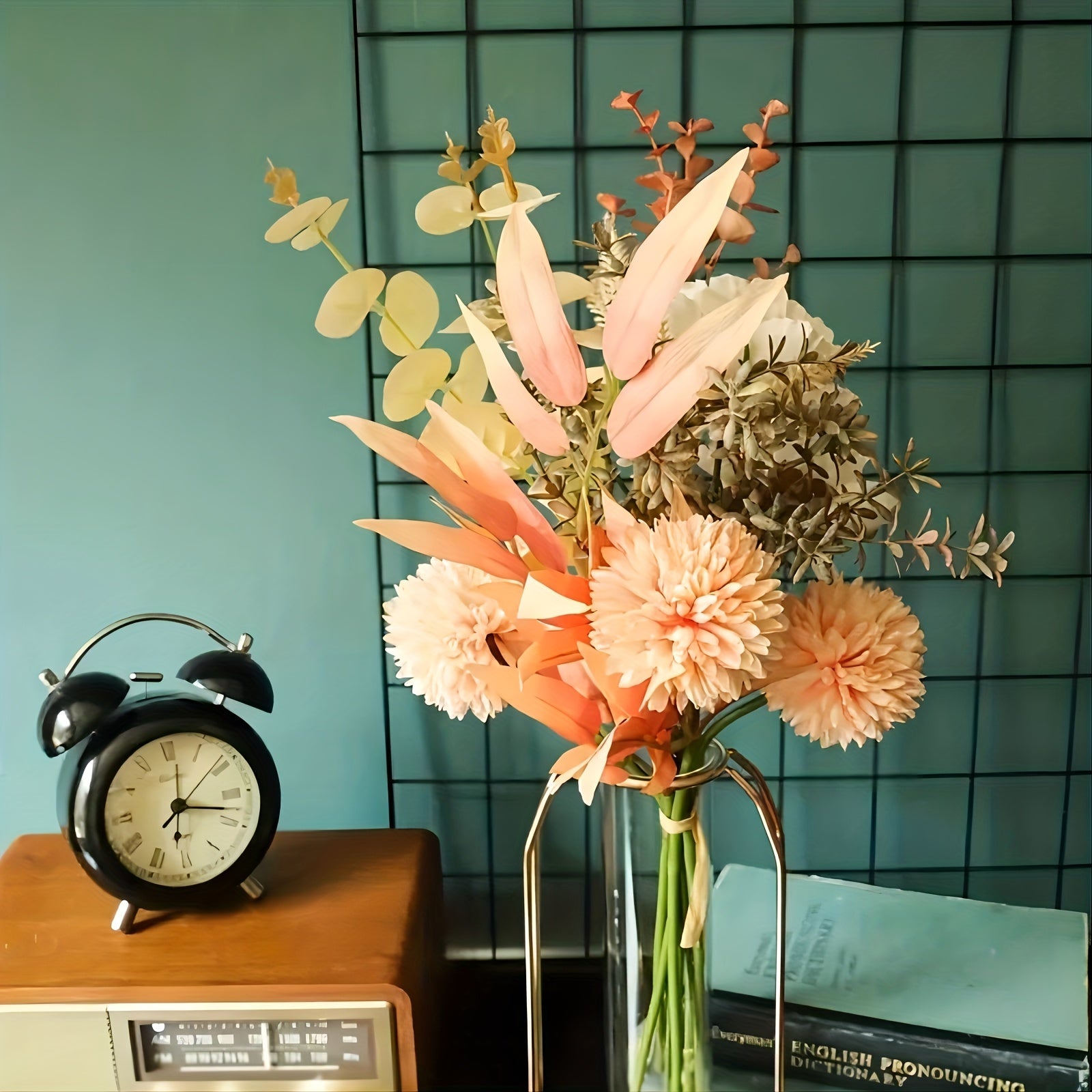 Artificial Hydrangea Flowers for Home Decor, Year-Round, No Container Included