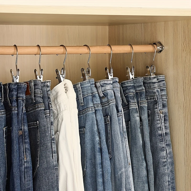 Set of 10 Stainless Steel Clothespins for Drying and Hanging Clothes with Animal Designs