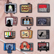 Набор брошей «Хэллоуинский ужас» на ТВ: набор из 12 значков в стиле панк из сплава для свитеров, рюкзаков и не только - с уникальными аксессуарами и подарками на мультфильм.