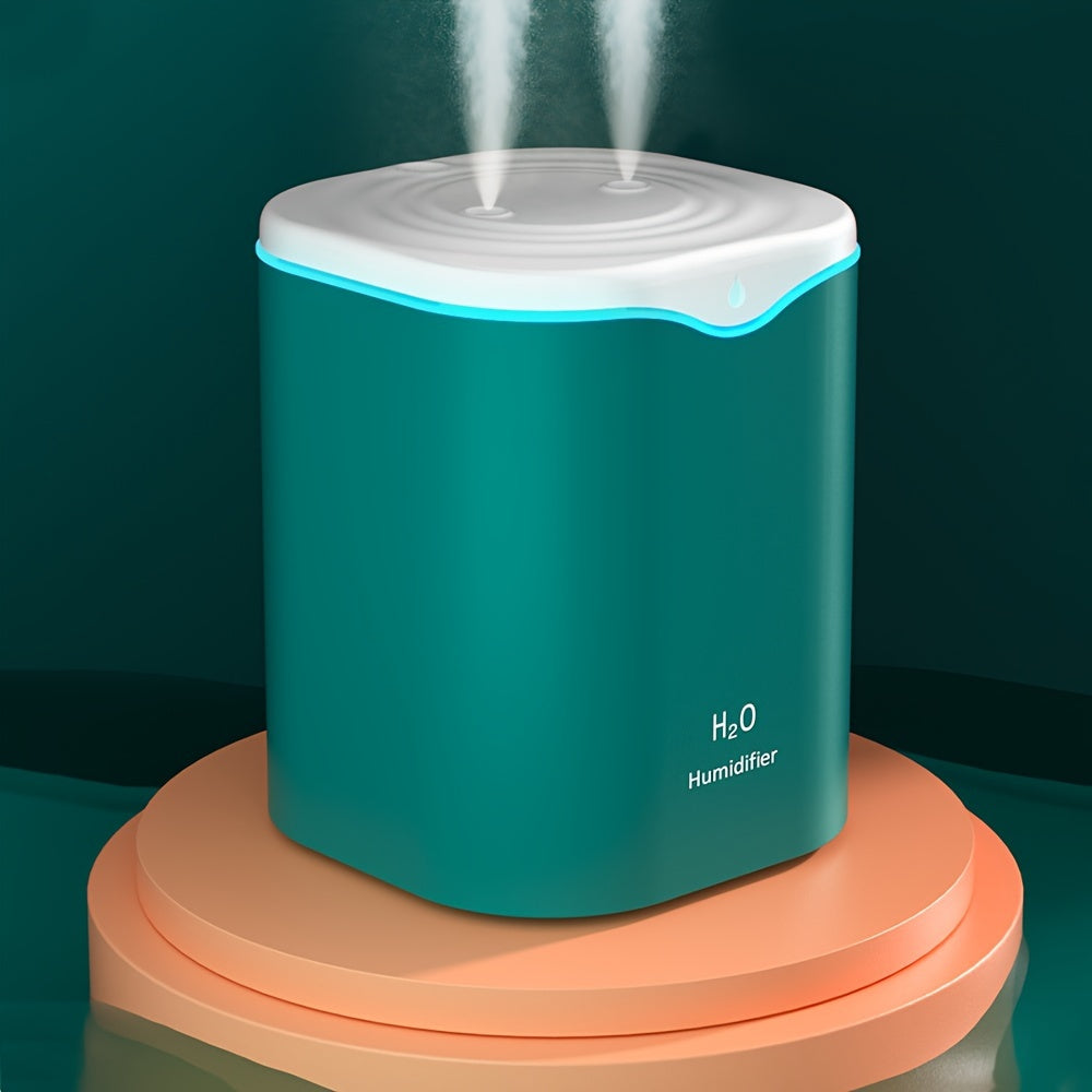 2000ml USB Humidifier with Dual Nozzles 2 Spray Modes for Bedroom Office Desk