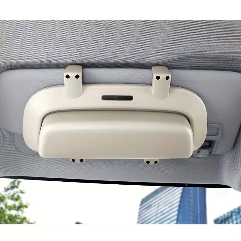 Universal avtomobil quyosh nuri visorining quyoshdan saqlovchi shisha qutisi saqlash va klip bilan
