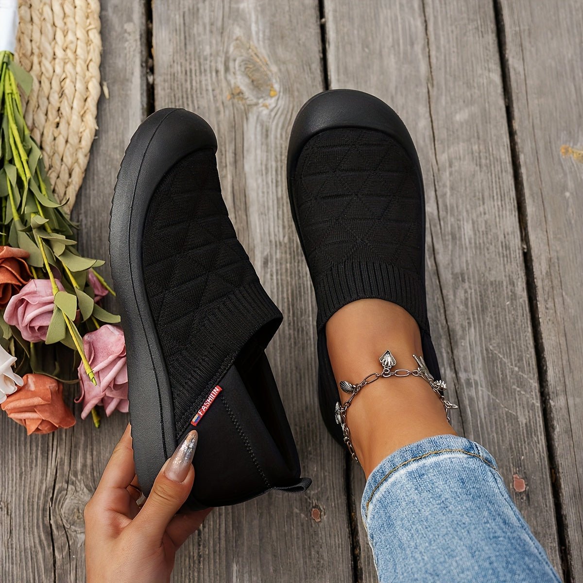Zapatillas ligeras para mujer de estilo casual para todas las estaciones