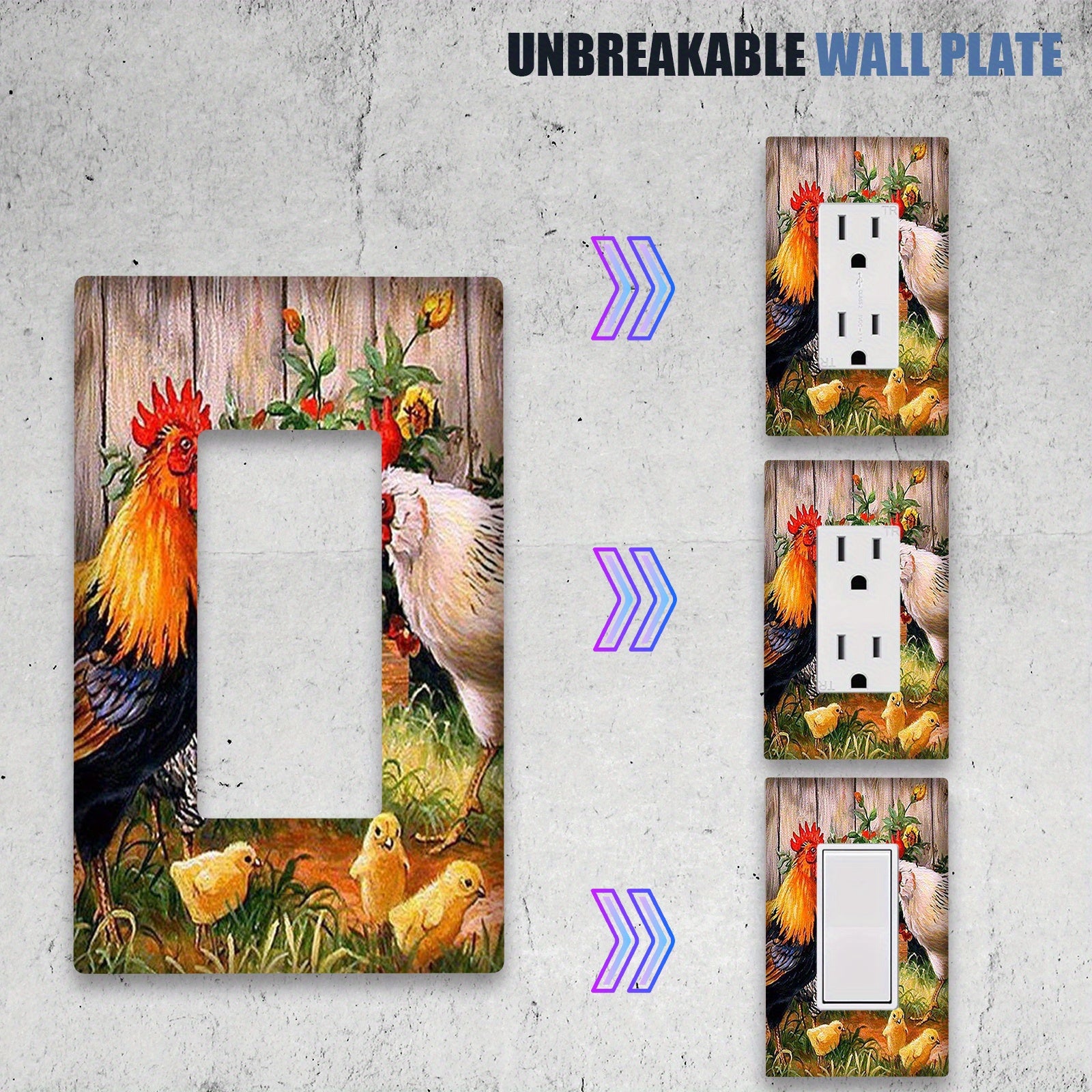 1 dona Ferma Xonasi Tovuq Yoritish Kalit Qopqog'i Ichki/Tashqi Foydalanish Uchun Yotoqxonalarda, Oshxonada, Hammomda.