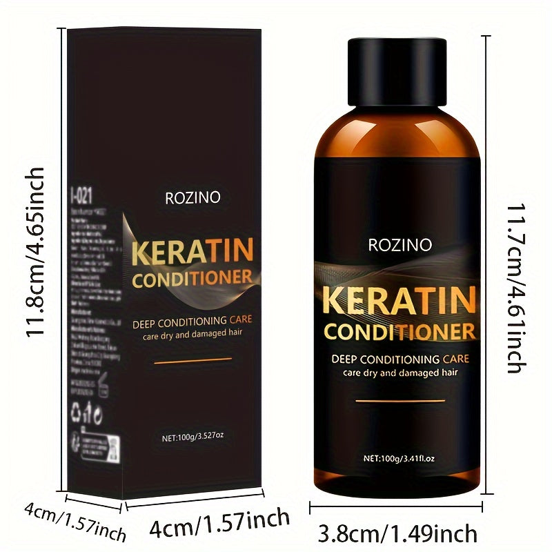 Unisex Keratin Hair Conditioner for Dry Damaged Hair Moisturizing Shine