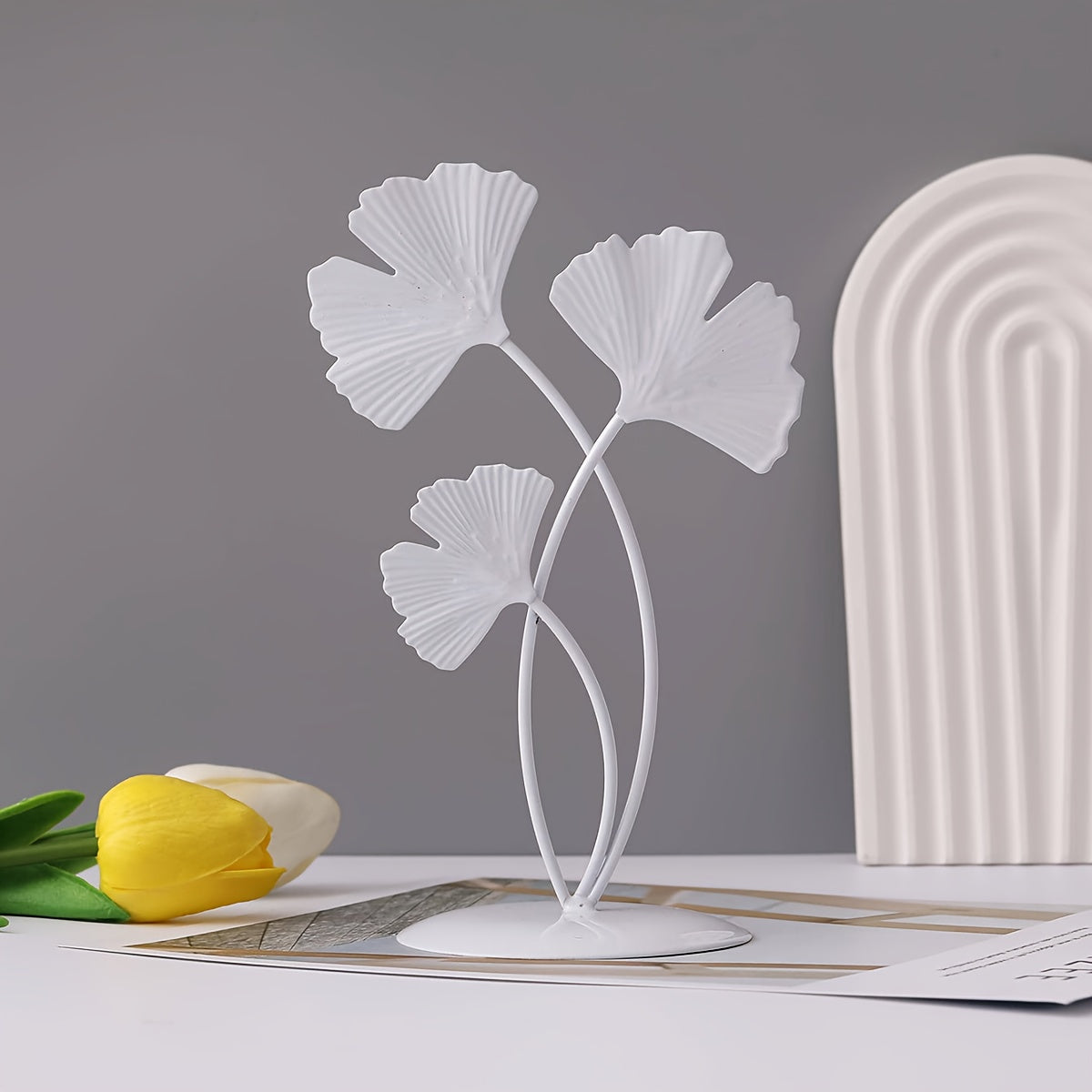 Luxury Ginkgo Leaf Home Decor for Living Room Entrance