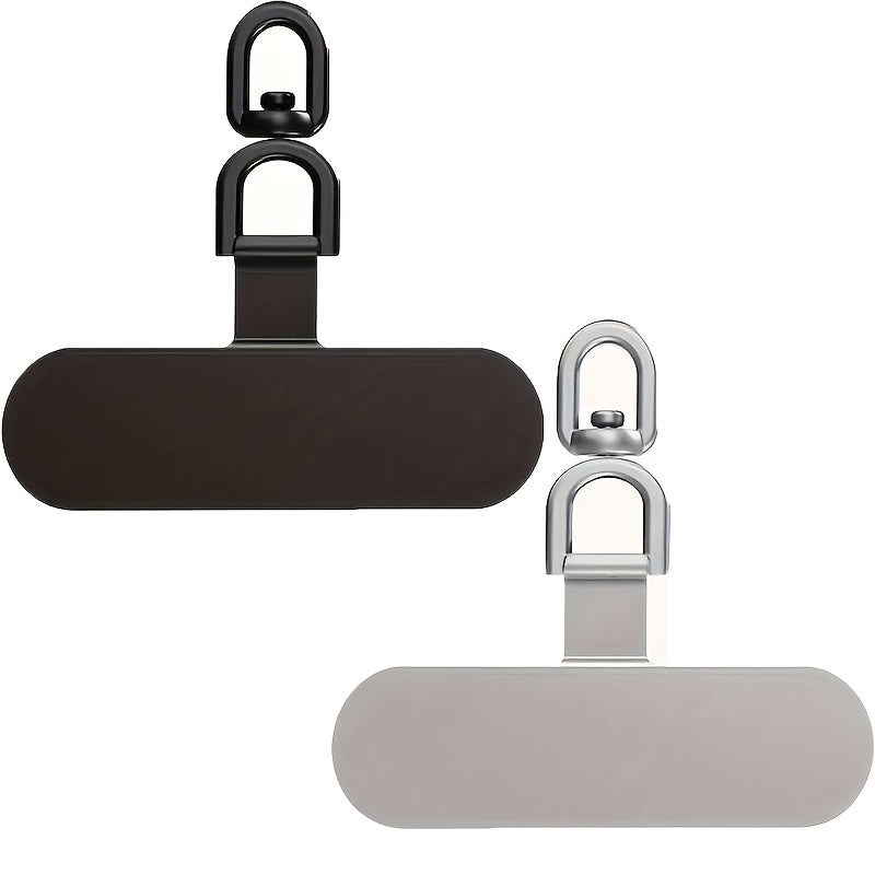 Universal 360° Rotating Phone Lanyard Hooks Set 2 or 4 Pack Stainless Steel