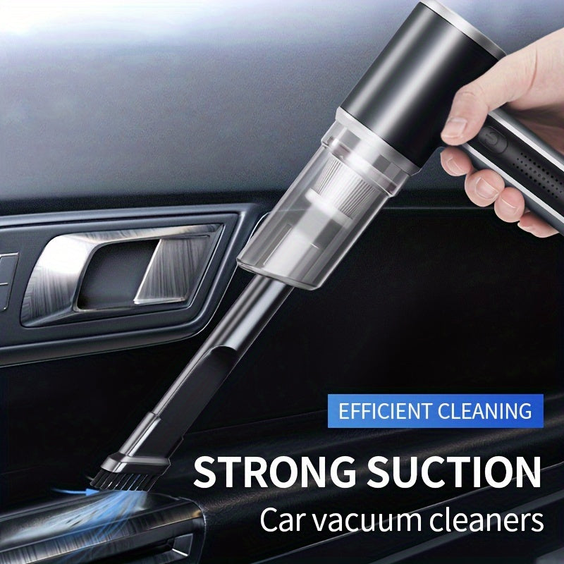 Мини портативный автомобильный пылесос 12В с мощным всасыванием, легкий сборщик пыли