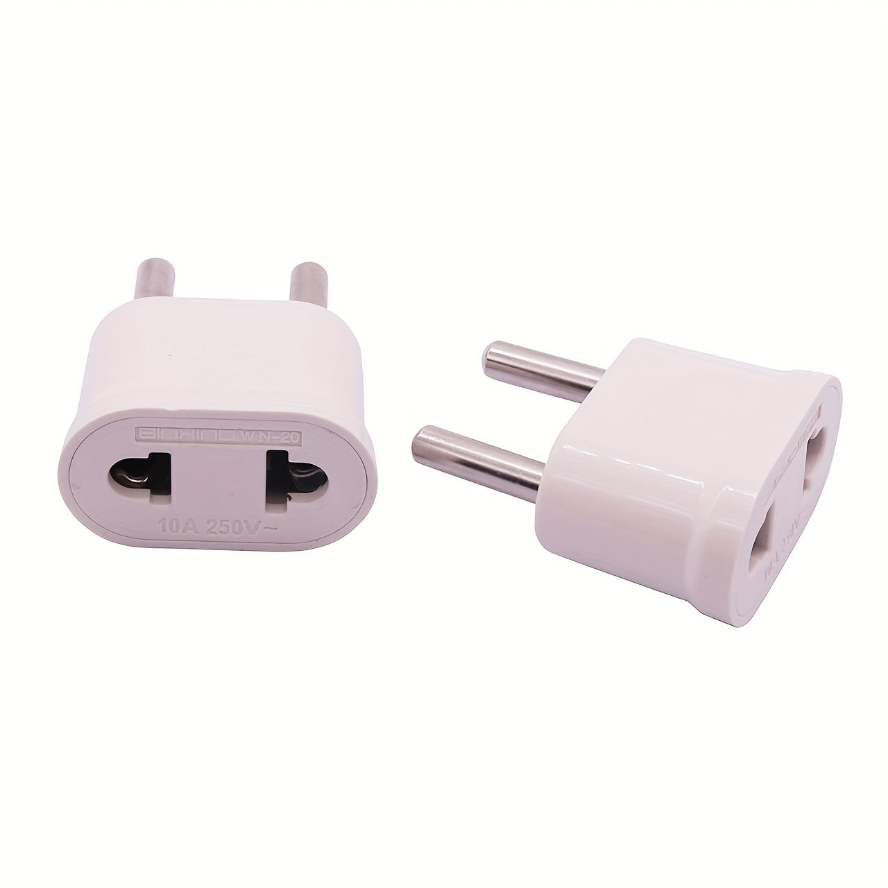 Adaptador de corriente de la UE para viajes, convertidor de enchufe de EE. UU. a UE con cargador y toma de corriente