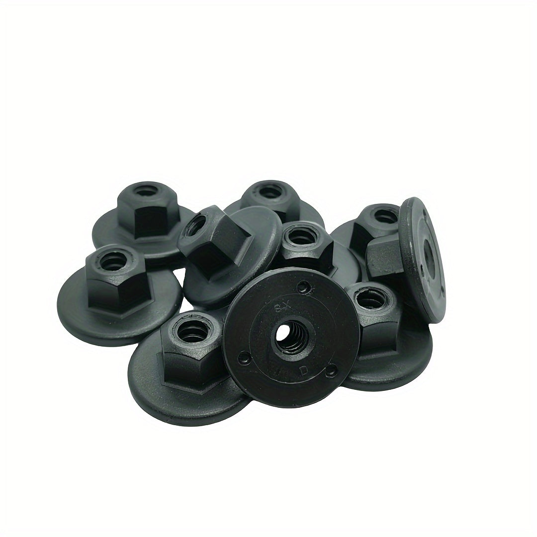 10pcs Plastic Fasteners for Car Chassis Insulation Plate Fender Nuts