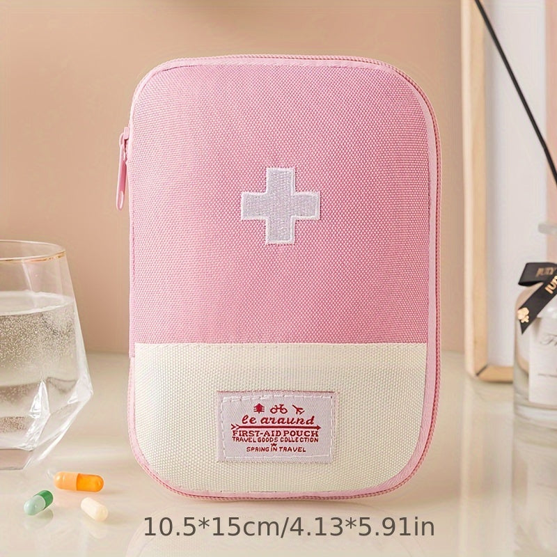 Unisex Compact Travel Medicine Organizer Odorless Portable First Aid Kit