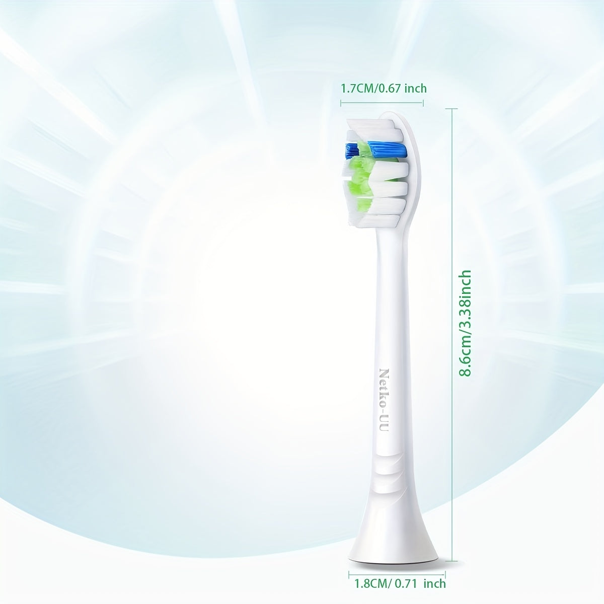 cabezales de cepillos de dientes de repuesto para cepillos de dientes eléctricos, compatibles, blanco