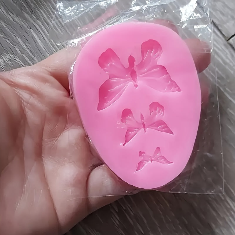 Molde de mariposa de silicona para joyería, jabón, velas y manualidades de repostería