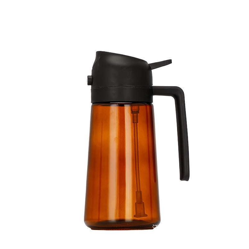 2-in-1 Glass Oil Dispenser and Sprayer for Cooking and Baking PVC-Free Kitchen Tool