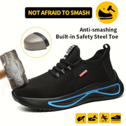 Lightweight Breathable Safety Shoes for Hiking Impact and Puncture Protection