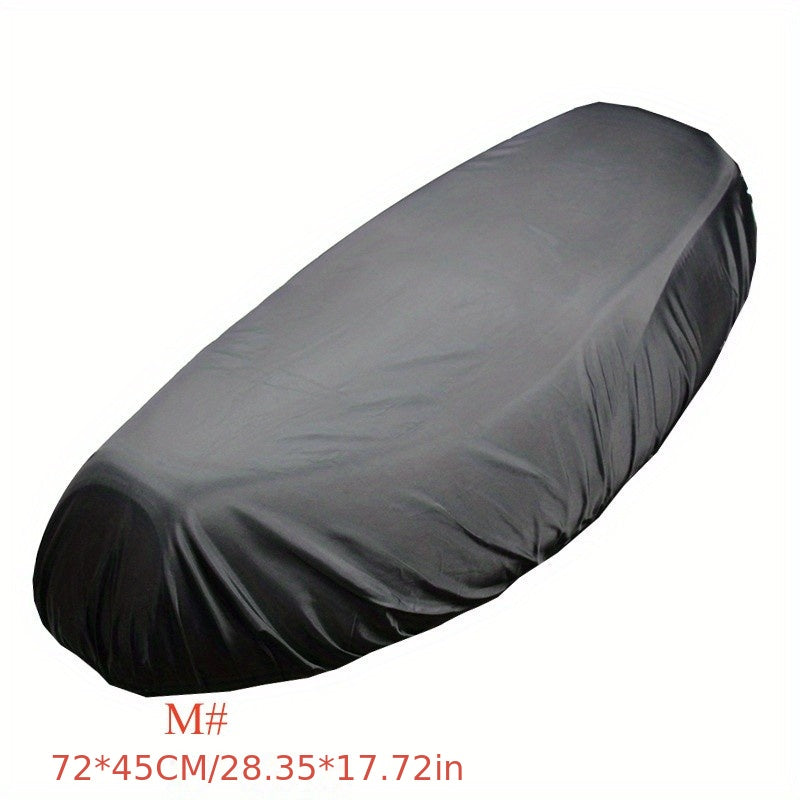 Universal Black 210D Waterproof Motorcycle Rain Seat Cover Dust UV Sun Protection