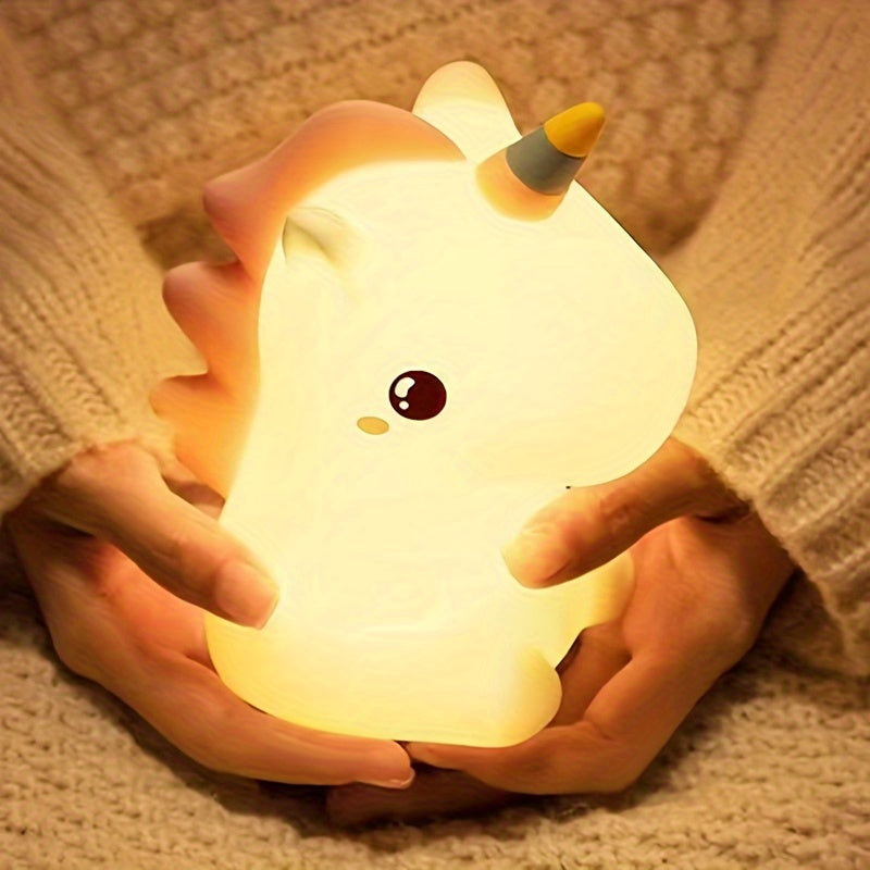 Tug'ilgan kunlar uchun mukammal sovg'a - Issiq nurli qulay unicorn kechki chiroq! Ushbu ko'zga qulay silikon lampada 7 rangli teginish sozlamalari mavjud bo'lib, u yotoqxona yoki bolalarni ovqatlantirish paytida qulay muhit yaratish uchun ideal.