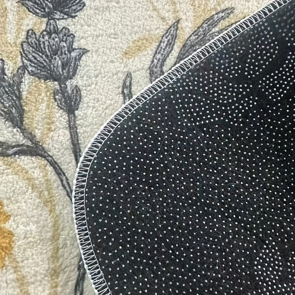 Gulchambar bezak matosi, sirpanmaydigan gilam, hammom, kirish, oshxona uchun