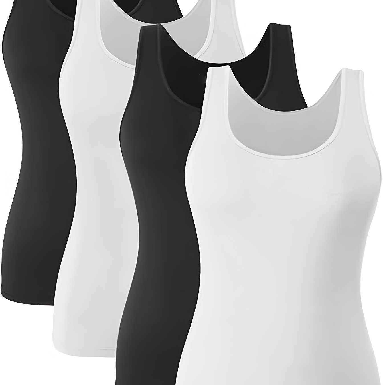 Plus Size Women’s Soft Stretchy Tank Tops Casual Sleeveless Shirts for Running Yoga