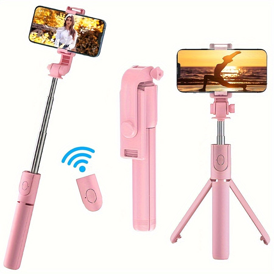 Wireless Selfie Stick Tripod with Remote Control for Smartphones