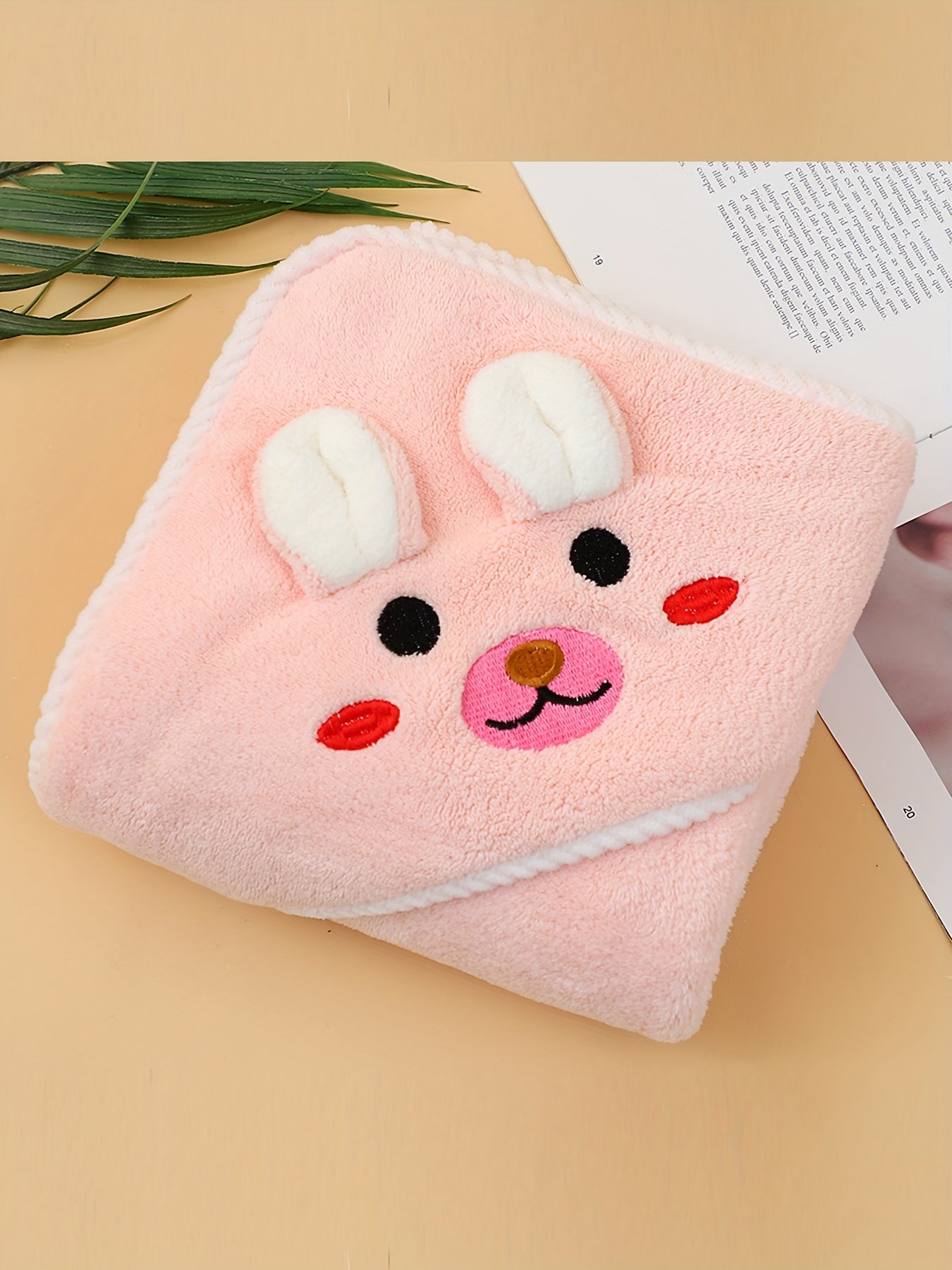 Baby Hooded Bathrobe for Babies with Animal Pattern, Absorbent, Soft, for Swimming and Bathing