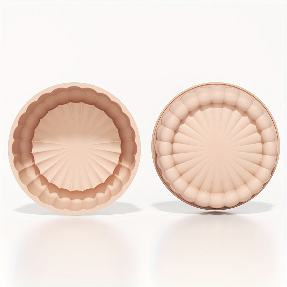 Non-Stick Silicone Round Cake Mold 19.99cm Dishwasher Safe Baking Pan