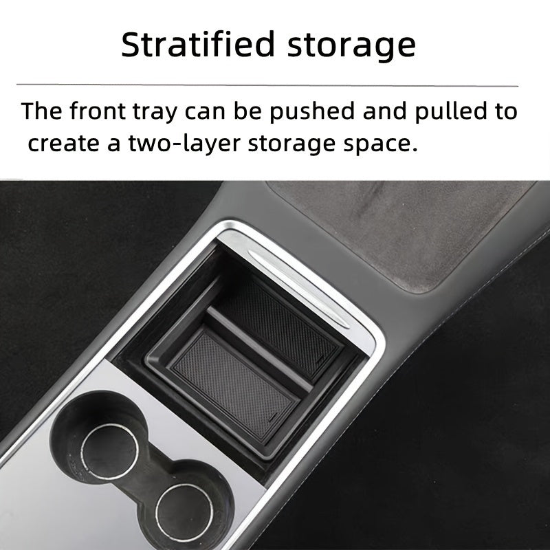 Car Interior Storage Box Set for Tesla Model Y and 3 Center Console Organizer
