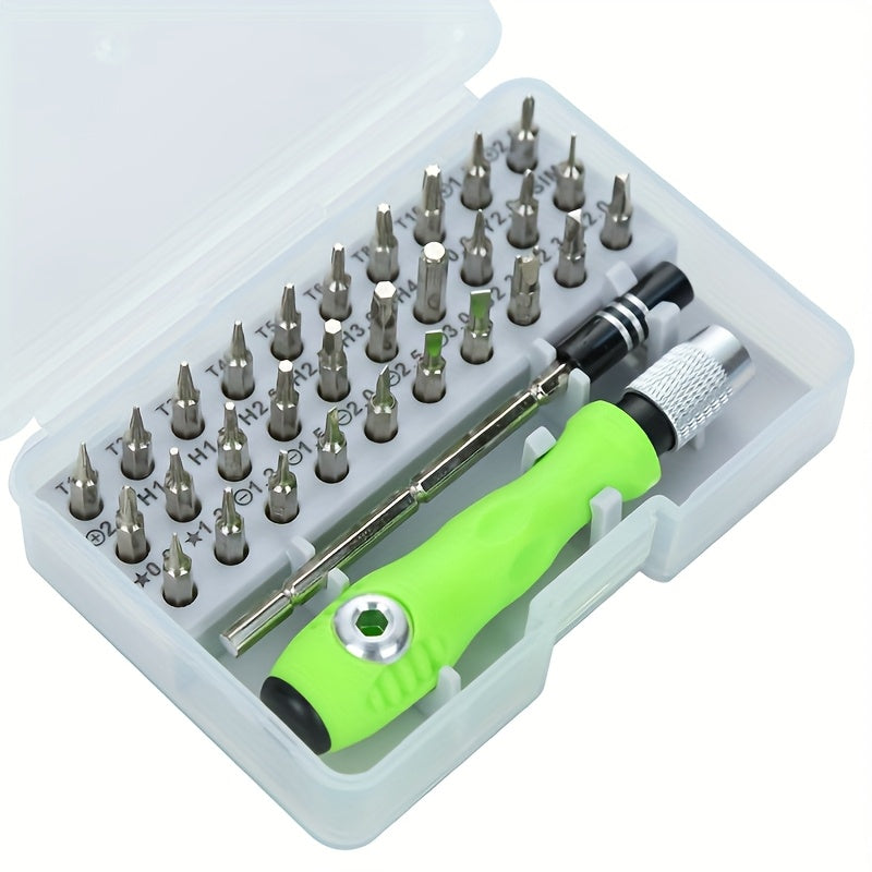 32-in-1 Precision Screwdriver Set with Mini Magnetic Drill for Mobile Phones and Laptops
