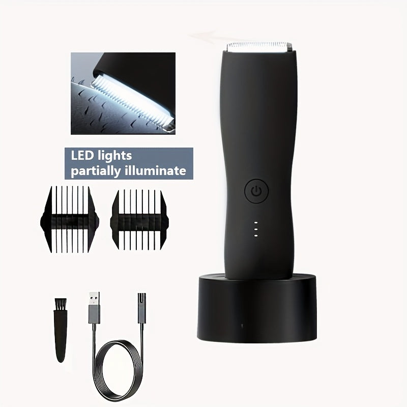 Electric shaver and body trimmer for all-over grooming