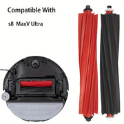 Roborock S8 Max/MaxV Ultra aksessuar to'plami o'z-o'zini tozalovchi cho'tka, 4 ta mini mop, HEPA filtri, yon cho'tka va vakuum sumkasini o'z ichiga oladi.