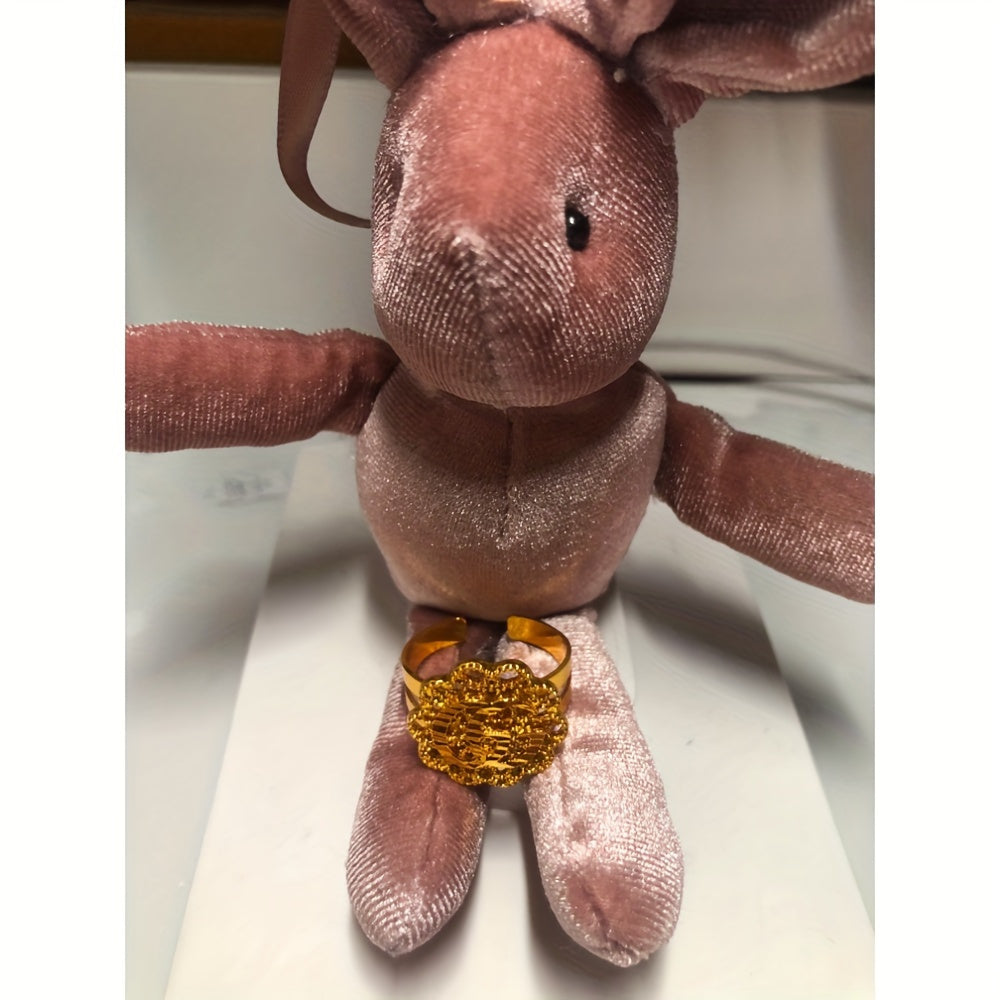 Set of 2 Copper Jewelry Pieces Open Cuff Bracelet and Ring Filigree Design for Special Occasions