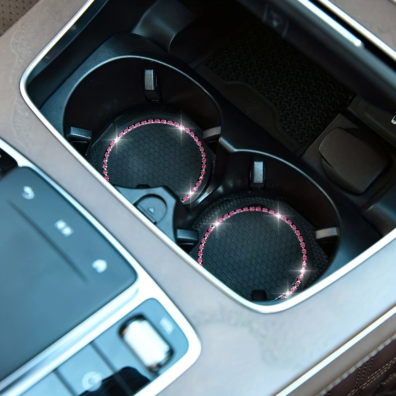 4 dona Silikon Kristal Rhinestone Avtomobil Qoplamalari Universal Transport Aksesuarlar