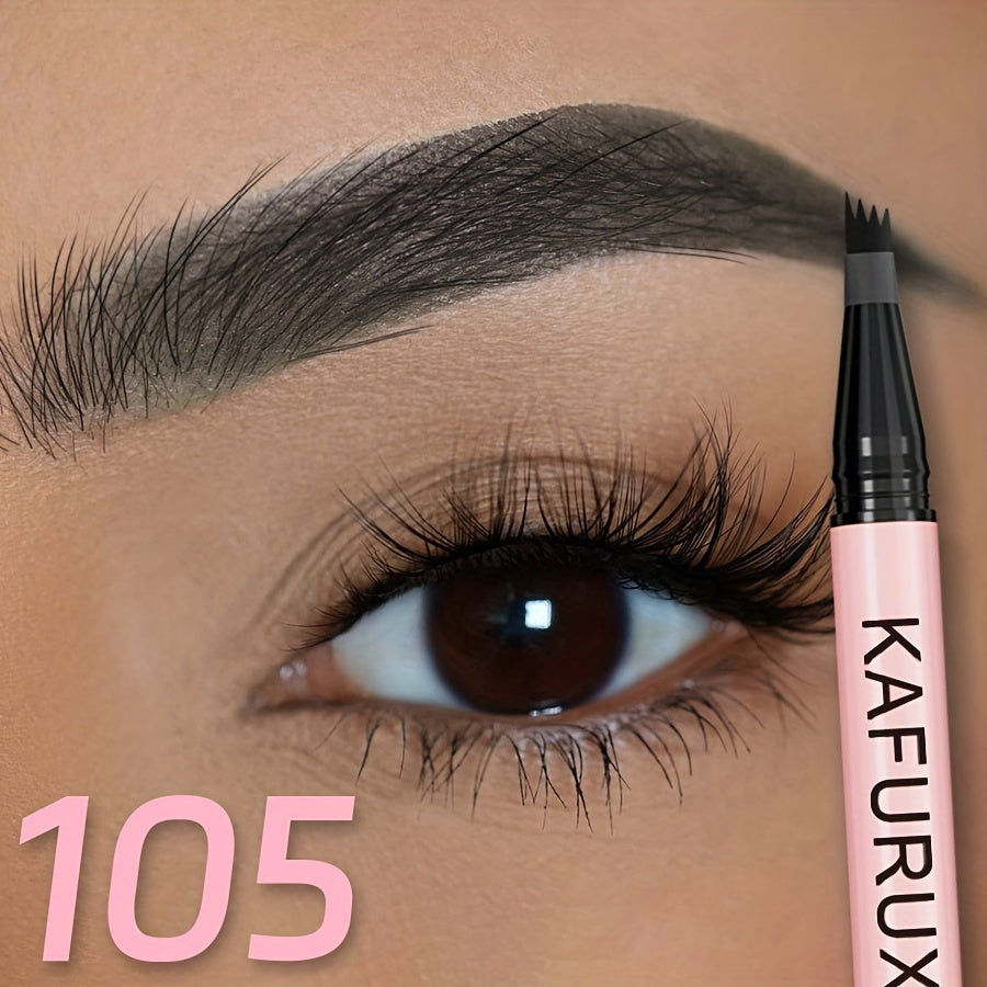 Waterproof Eyebrow Pencil with 4-Split Head for All Skin Types Beginners