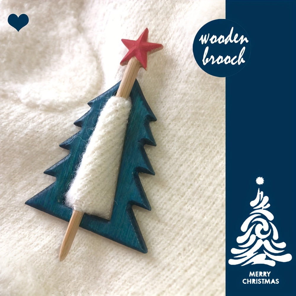 Ayollar va bolalar uchun 3 ta qoʻlda tayyorlangan yogʻoch hayvonlar broshuralari toʻplami