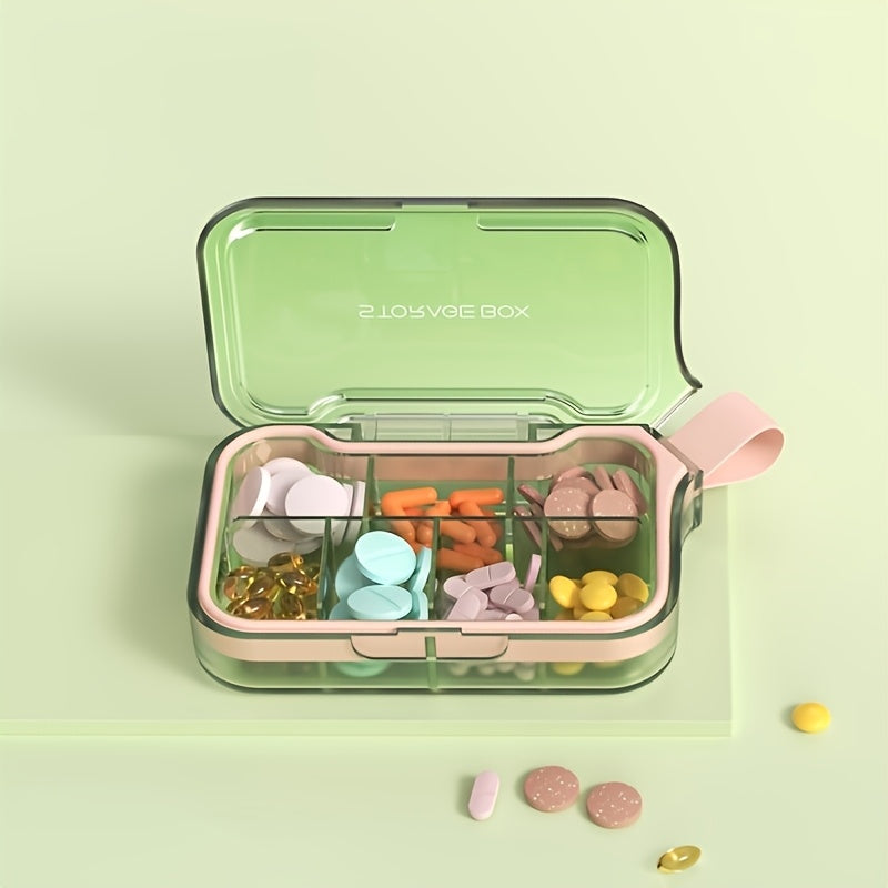 Sealed Polycarbonate 4/7 Compartment Pill Organizer Case Moisture-Proof