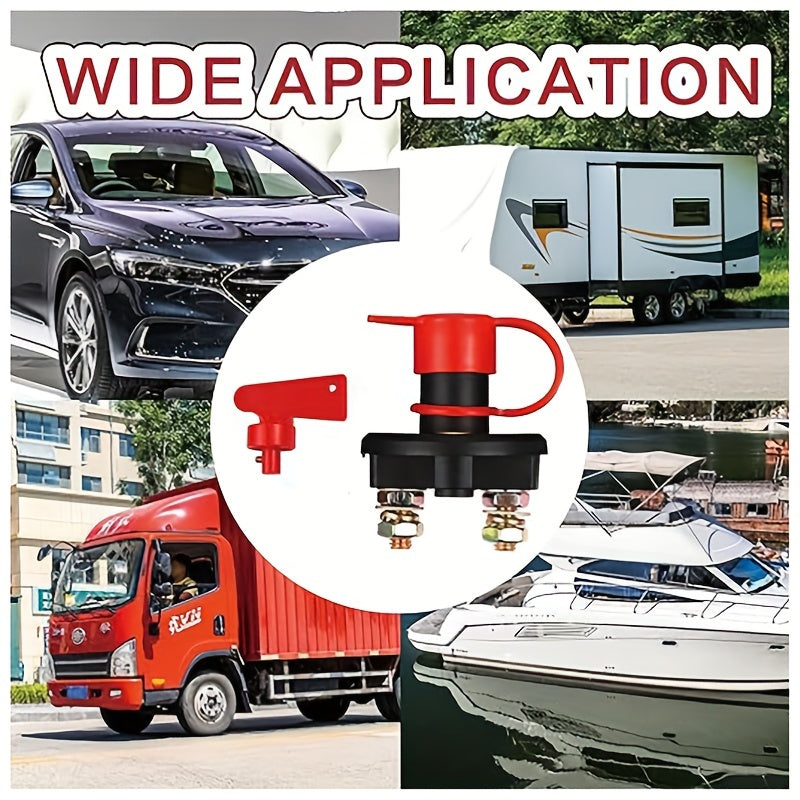 12V-24V Heavy-Duty Marine RV Truck Battery Disconnect Switch 200A Isolator