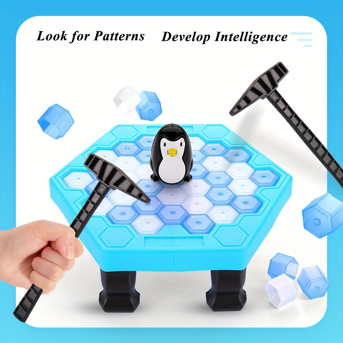Educational Family Board Game for Kids Ages 3 Plus Penguin Rescue Plastic Durable Non-Toxic