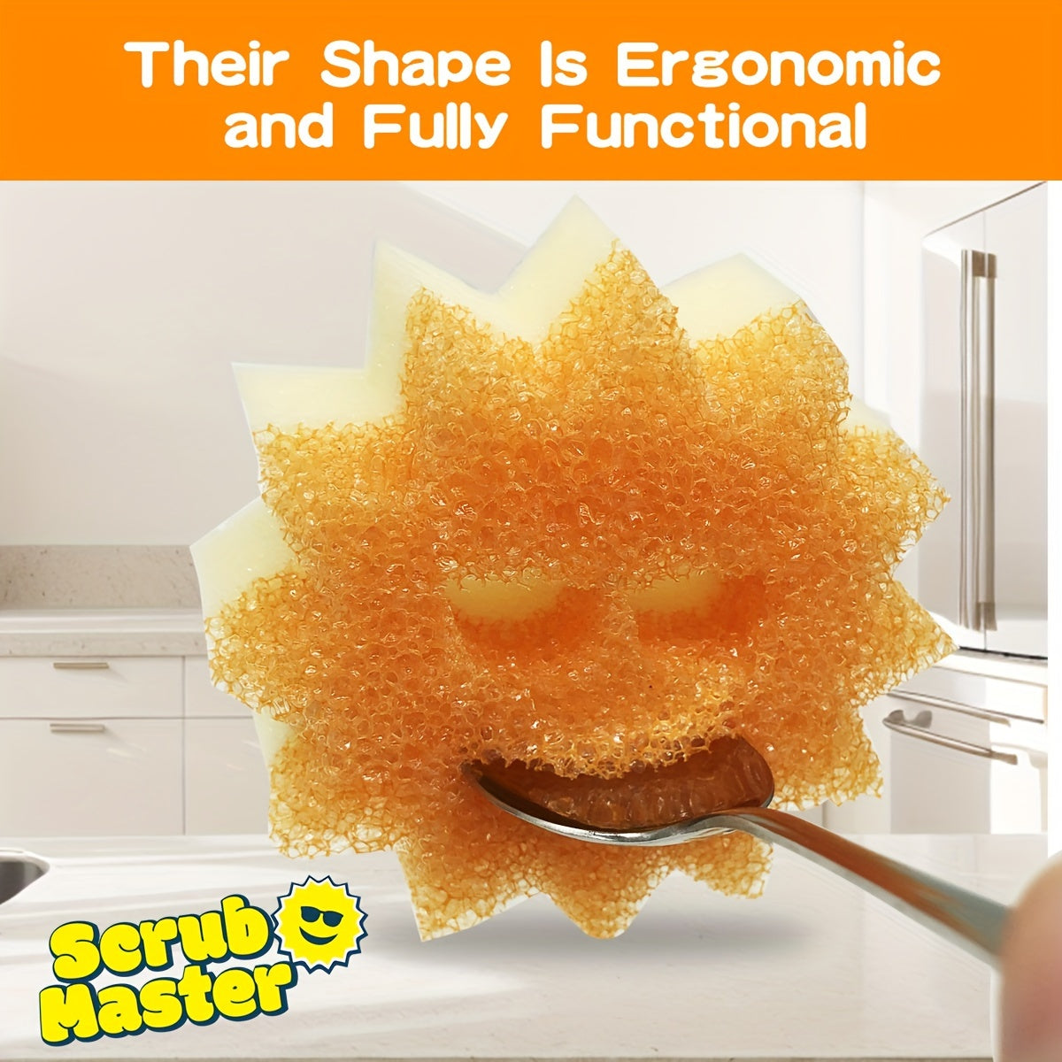 Rangli Sponj 1 ta paket Ko‘p maqsadli idish yuvish tozalovchi oshxona ofis