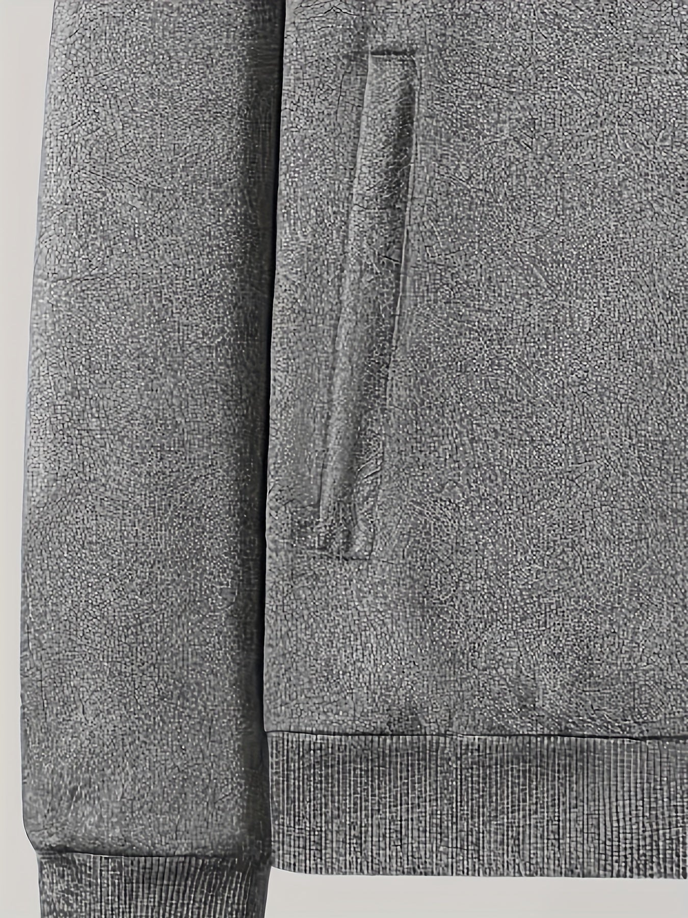 Men's Activewear Set Spring Fall Long Sleeve Zip Up Jacket and Drawstring Joggers