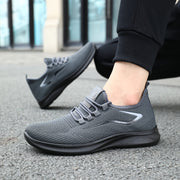 Men's Breathable Fabric Sneakers with Non-Slip Sole for Outdoor Activities