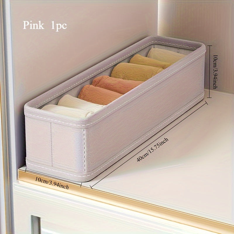Тканевый ящик для хранения носков, нижнего белья, галстуков и ремней, складной органайзер для шкафа