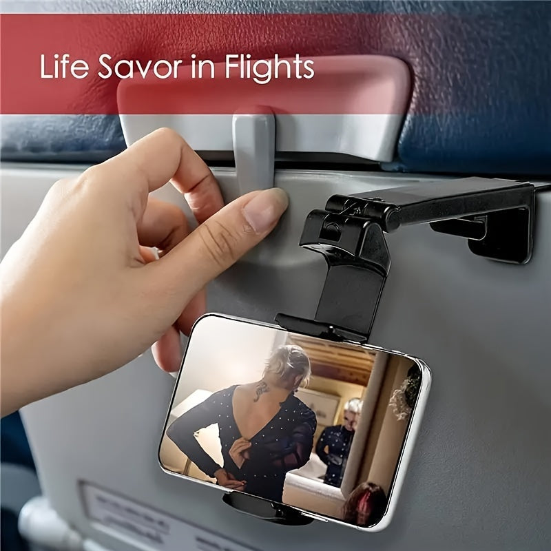 Portable Phone Holder for Travel and Desktop Folding Rotatable Stand for Flights Trains