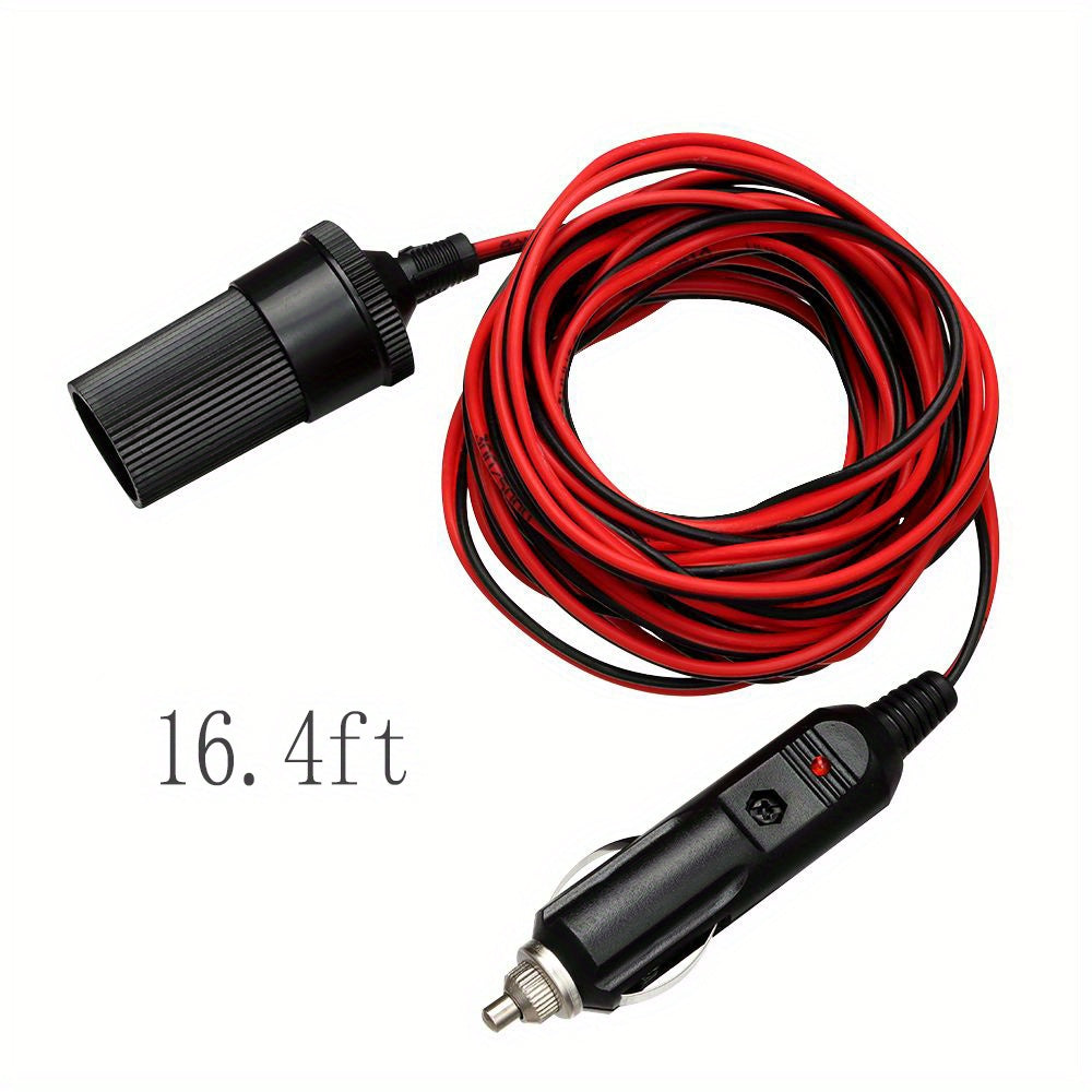 Car Extension Cable 5m 12V with Fuse and Indicator Light