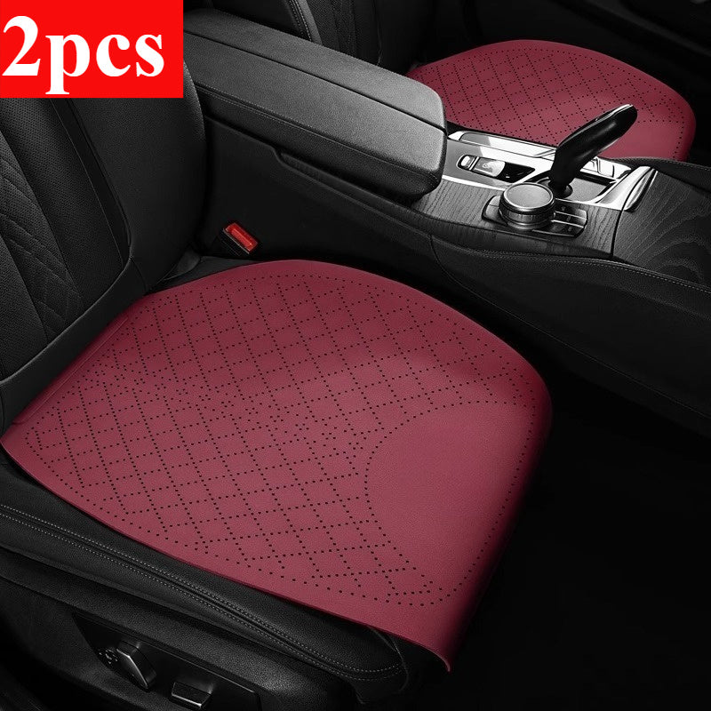 2pcs Car Seat Cushions Red Universal Seat Cushion for All Seasons