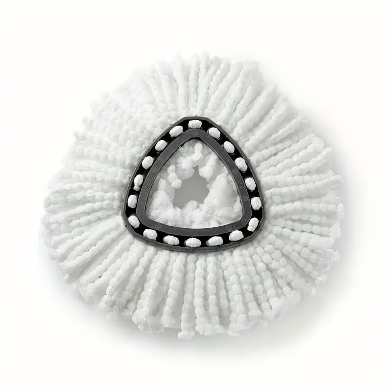 Cabezal de mopa de microfibra con pivote en forma de triángulo para limpieza de cocina y hogar, absorbente y lavable