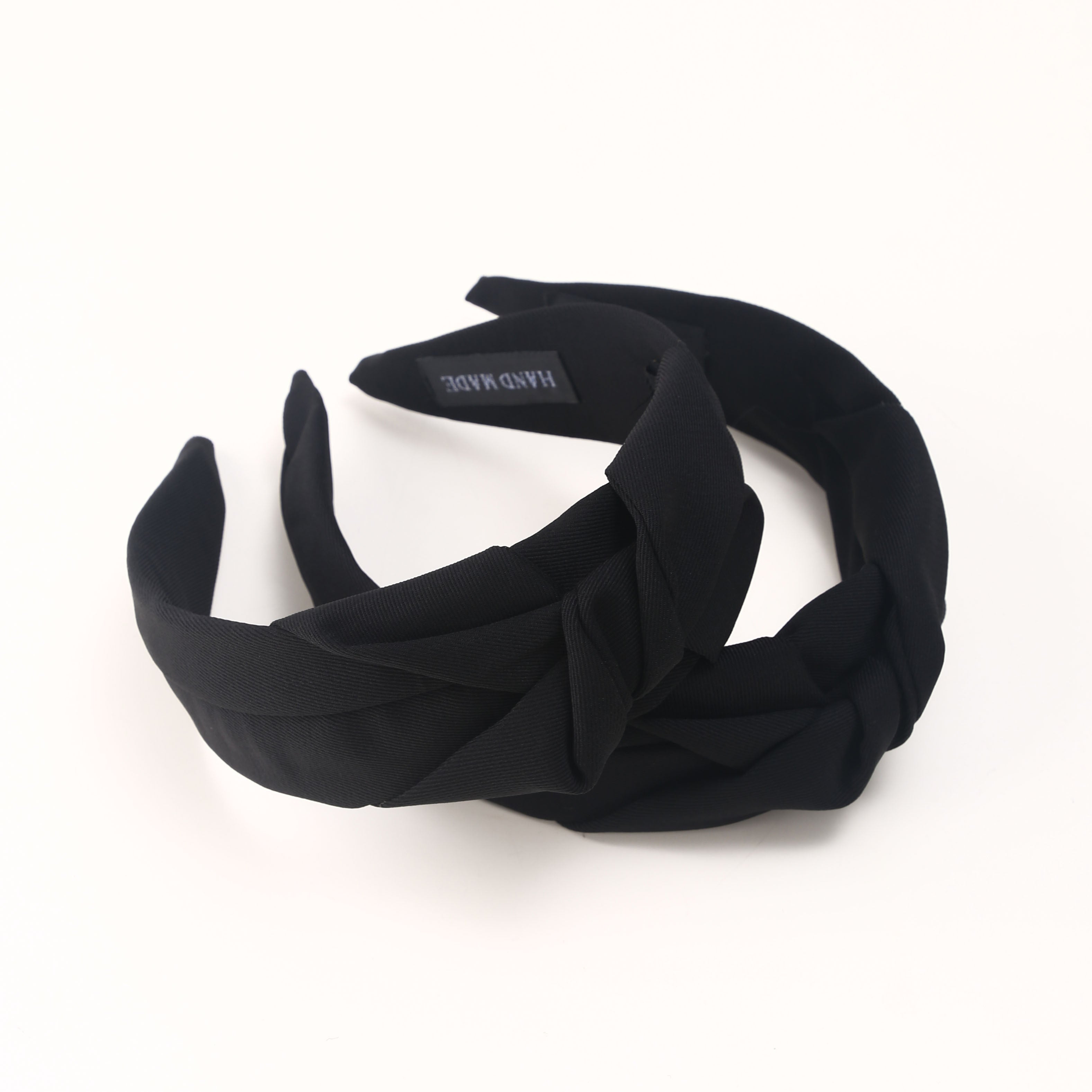 Vintage Bohemian Style Knotted Headband for Women Solid Polyester Hair Accessory