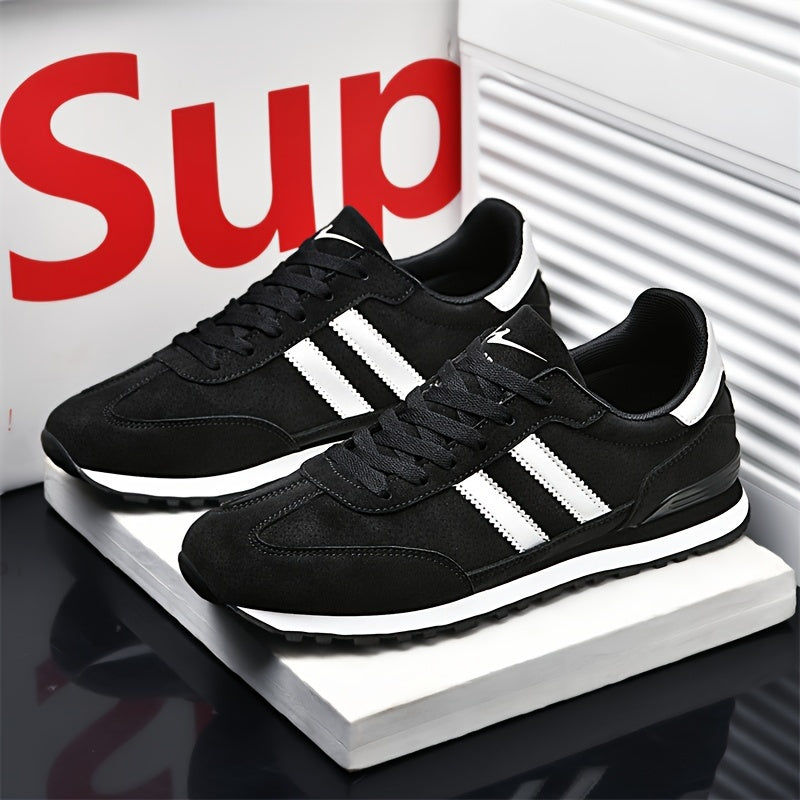 Men's Breathable Canvas Sneakers with Non-Slip Rubber Sole Low Top Casual All-Season