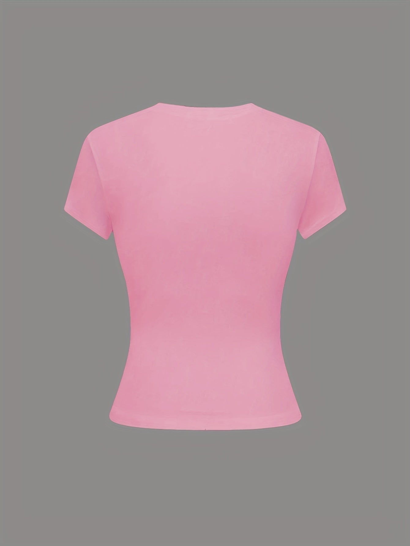 Новый женский облегающий однотонный футболка в комплекте из трех предметов - DP111061