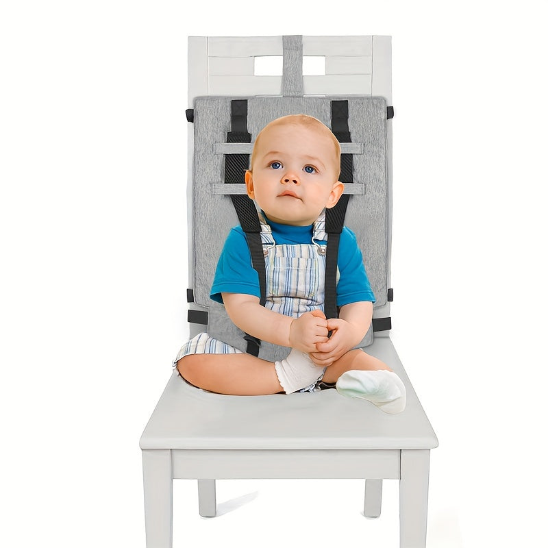 Kids' Portable High Chair with Adjustable Safety Seat and Anti-Slip Straps