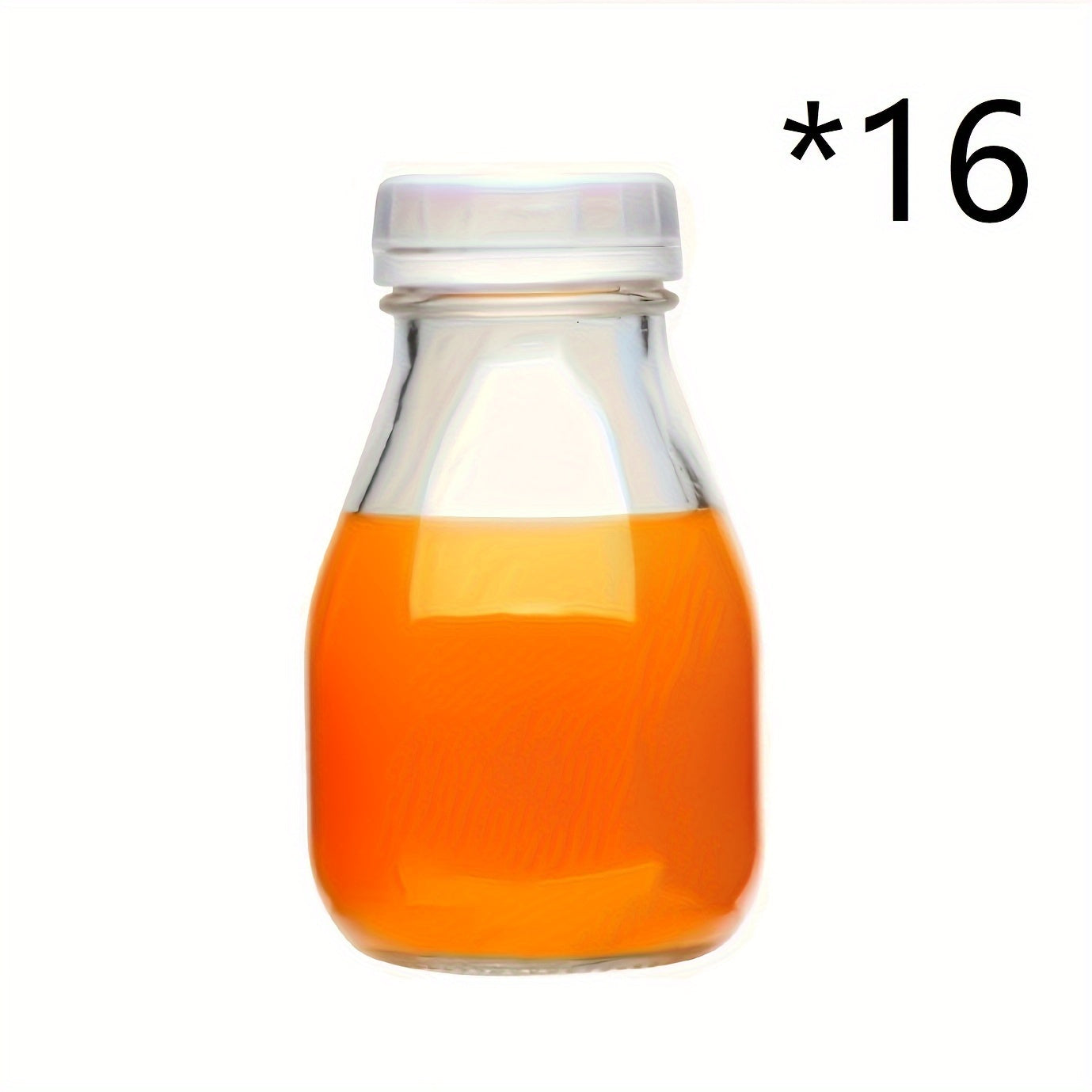 Набор из 16 стеклянных контейнеров для хранения 300 мл, герметичные, без BPA, для хранения продуктов