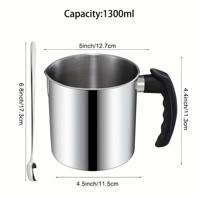Набор для самостоятельного изготовления свечей с 45 предметами, емкостью 1,3 л, для заливки, воском, фитилями и инструментами